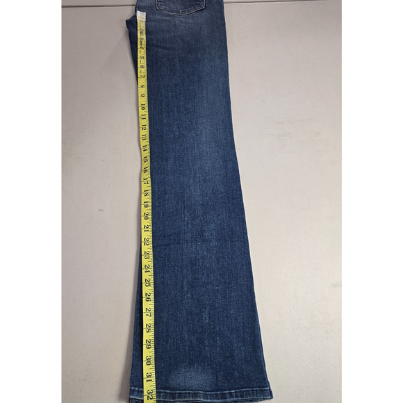 7 For All Mankind Jeans Women's 27 Blue Dark Wash Kimmie Bootcut - Picture 11 of 16